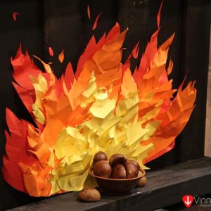 chestnuts roasting on an open fire