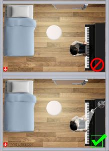 piano room lighting