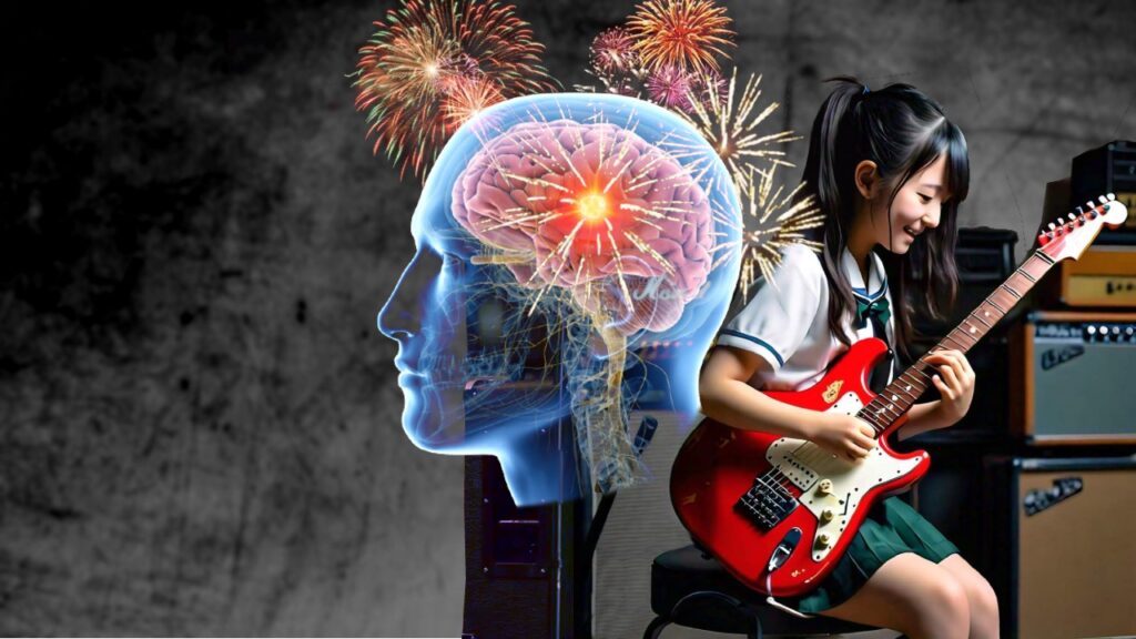 Endorphins through music lessons