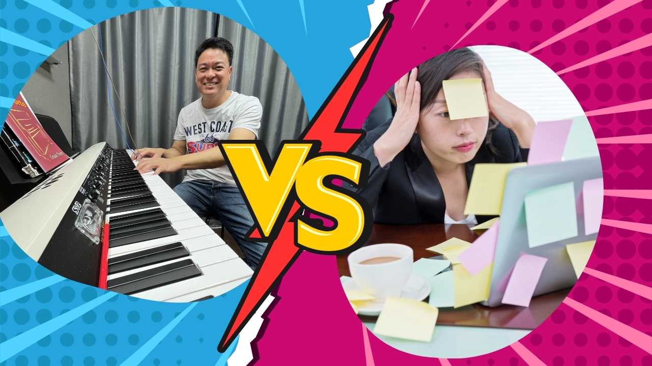 piano lessons relief stress