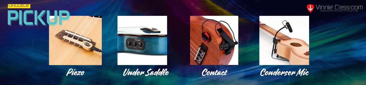 types of pickup for ukulele