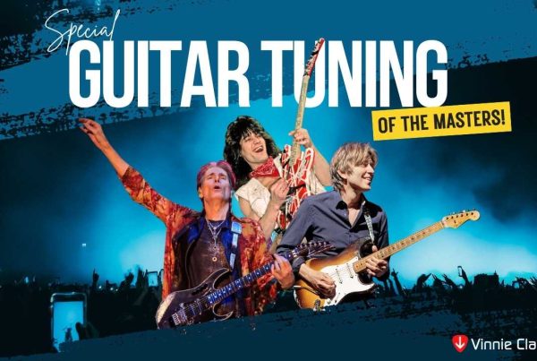 guitar tuning methods by famous guitarists such as Eddie Van Halen, Steve Vai and Eric Johnson