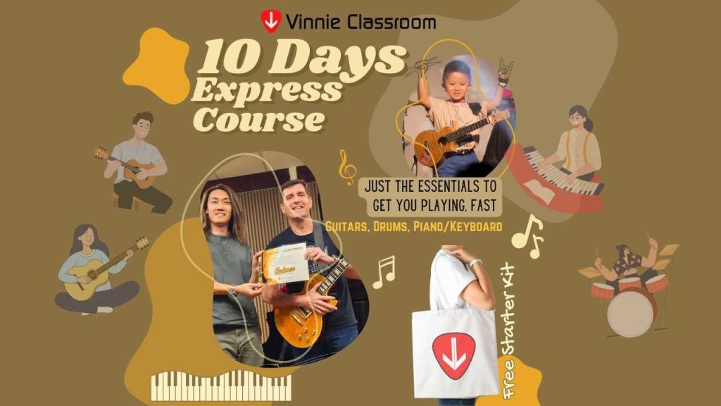 10 days express course music lessons