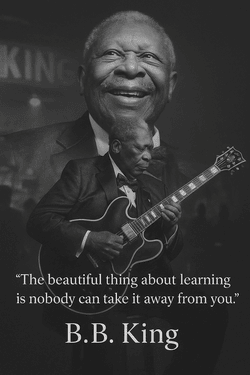 Quote from BB King about learning