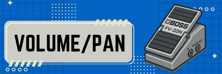 Volume & Pan header image (pixel pedal)