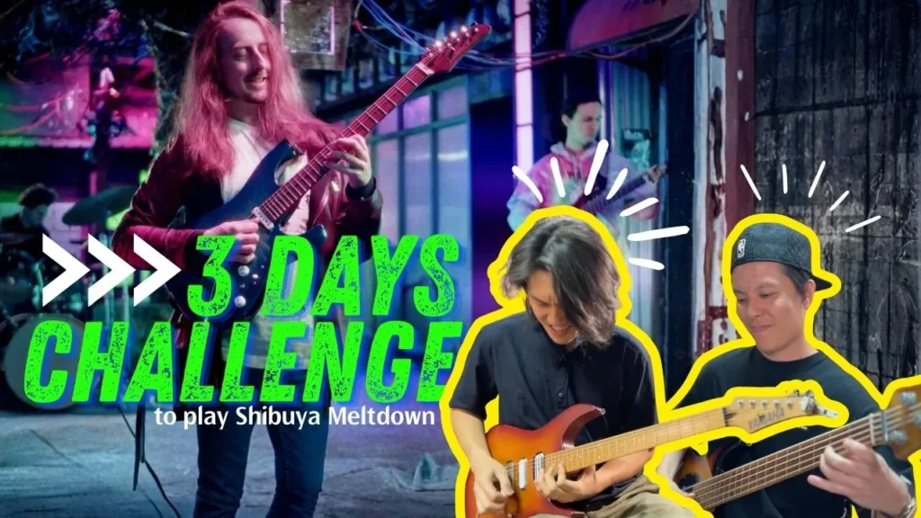 Shibuya Meltdown Challenge for electric Guitar and bass guitar lessons singapore