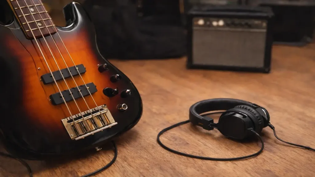 First bass guitar for beginners in Singapore with simple practice setup